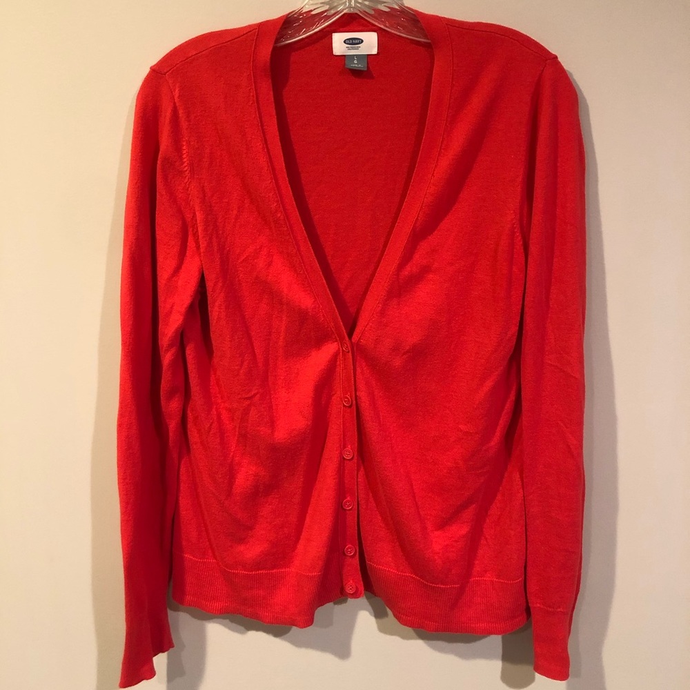 Coral old navy cardigan